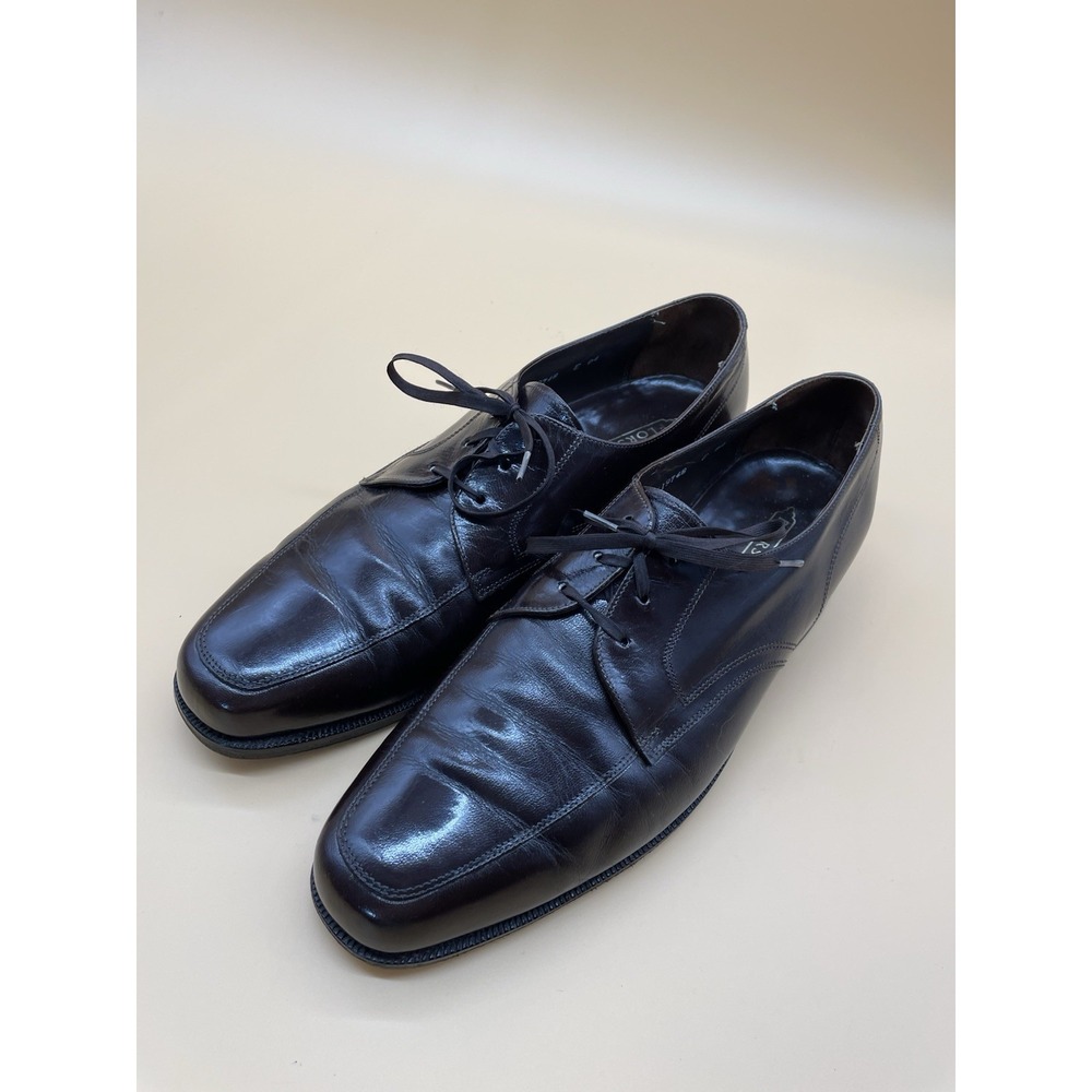 Vintage Florsheim Brown Men's Dress Leather Shoes Size 10.5 D Flexible Fibre